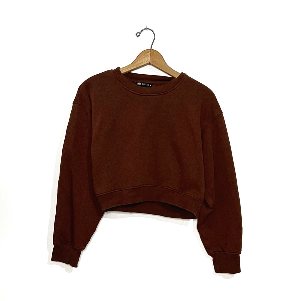 Zara | Brown Crop Sweater